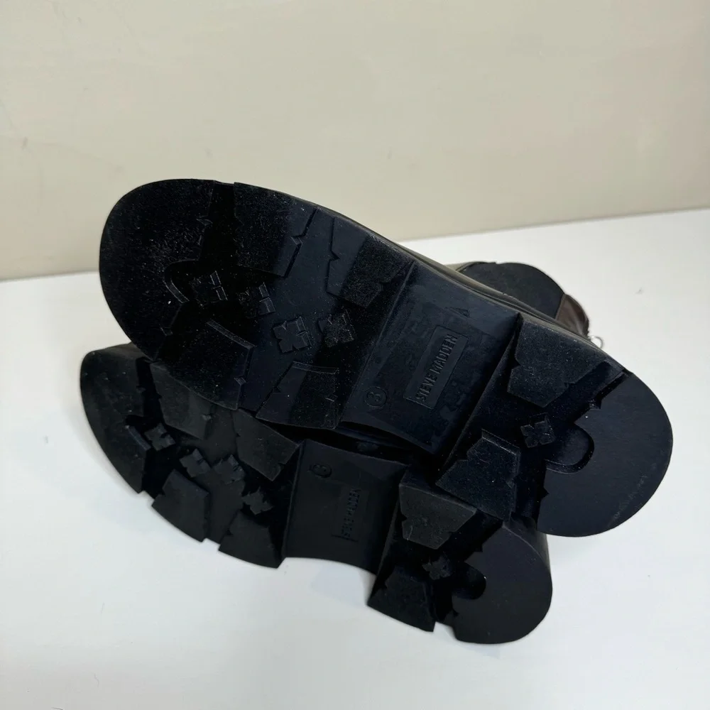 Steve Madden Iridescent Black Girls Boots Booties Sz 3 NWOT